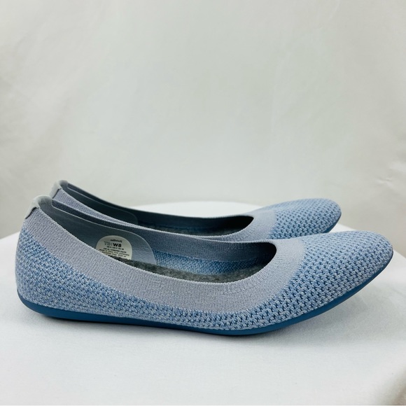 Allbirds Tree Breezers Knit Light Blue Ballet Flats Limited Edition Women’s Sz 8 - Picture 2 of 8